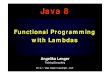 Programming with Lambda Expressions in Java
