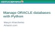 Manage ORACLE databases with Python