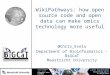 WikiPathways: how open source and open data can make omics technology more useful