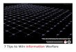 7 Tips to Win Information Warfare