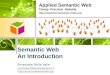 Semantic Web, an introduction for bioscientists