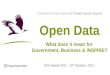 Open Data - What does it mean for Government, Business and INSPIRE?