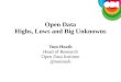 Open data highs-lows-big-unknowns - Data Days