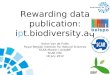 Rewarding data publication: ipt.biodiversity.aq