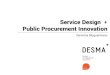 Service Design and Public Procurement Innovation