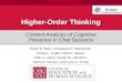 Higher-Order Thinking: Content Analysis of Cognitive Presence in Chat Sessions
