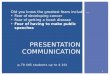 N5 Communication: Presentation Communication for students studying at FET Colleges in South Africa