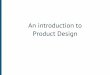 Intro to product design
