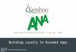 Building Loyalty in Branded Apps. ANA mobile event June 2014