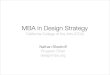 MBA in Design Strategy Program Description