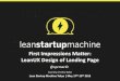 First Impressions Matter: LeanUX Design of Landing Page #1