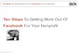 Ten steps to facebook success for nonprofits