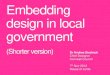 Embedding Design in Local Government (short version)