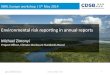 Environmental risk reporting in annual reports