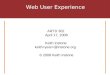 Web User Experience (BGSU ARTD 302)