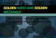 Golden ratio and golden rectangle