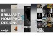 54 Examples of Brilliant Homepage Design