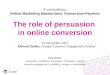 Increasing conversions using the Science of Persuasion