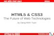 Html5, css3 and the future of web technologies