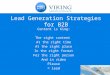 Lead Generation B2B Strategies