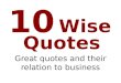 10 wise quotes