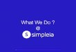 What we do @ Simpleia UX