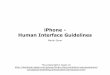iPhone - Human Interface Guidelines