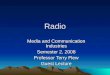 Radio lecture for Media and Communication Industries - QUT