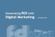 Founders Drinks: Generating ROI with digital marketing (by Techsailor)