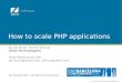 How to scale PHP applications