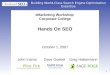 eMarketing Techniques Series - Hands On SEO