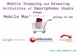 Mobile Shopping and Browsing Activities of Smartphone Users Shows Mobile Marketing is Going to Be Huge