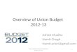 Union budget 2012 13
