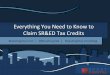 Everything You Need to Know to Claim SR&ED Tax Credits