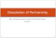 Dissolution of Partnership