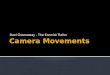 Camera movements & camera angles   powerpoint