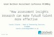 #FIRMday 2nd Oct 2014   Cassie Sissons, GradWeb - How assessment insights research can make future talent more effective