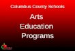 Columbus County Schools Arts Education Programs
