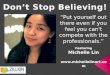 Don't Stop Believing Says Michelle Lin