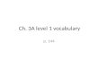 Ch. 3A level 1 vocabulary p. 144. en el desayuno
