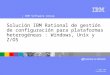® IBM Software Group © 2004 IBM Corporation Solución IBM Rational de gestión de configuración para plataformas heterogéneas : Windows, Unix y Z/OS
