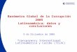 Barómetro Global de la Corrupción 2005 Latinoamérica: datos y conclusiones 9 de Diciembre de 2005 Transparency International Latinoamérica y Caribe (TILAC)