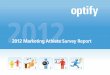 Optify 2012 b2b Marketing Athlete Report
