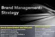 Brand Management Strategy PPT