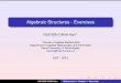 Chapter v - Algebraic Structures - Exercises