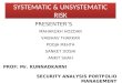 Systematic Unsystematic Risk