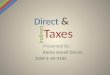 Direct & Indirect Taxes