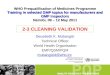 2 3 Cleaning Validation Nairobi May 2011