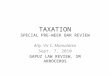 Notes in Taxation Law by Atty Vic Mamalateo
