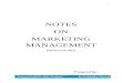 Marketing Mng Notes
